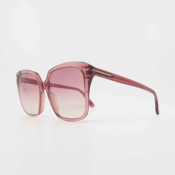 Tom Ford TF788 72T New Pink/Pink FAYE-02 Square Sunglasses 56mm with box. - Picture 2 of 7